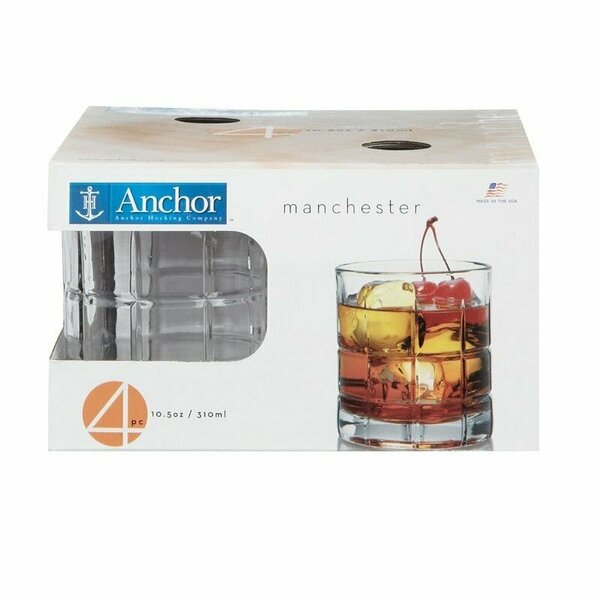 Anchor Hocking GLSSWR MANCHSTR 10.5OZ, 4PK 68334L13